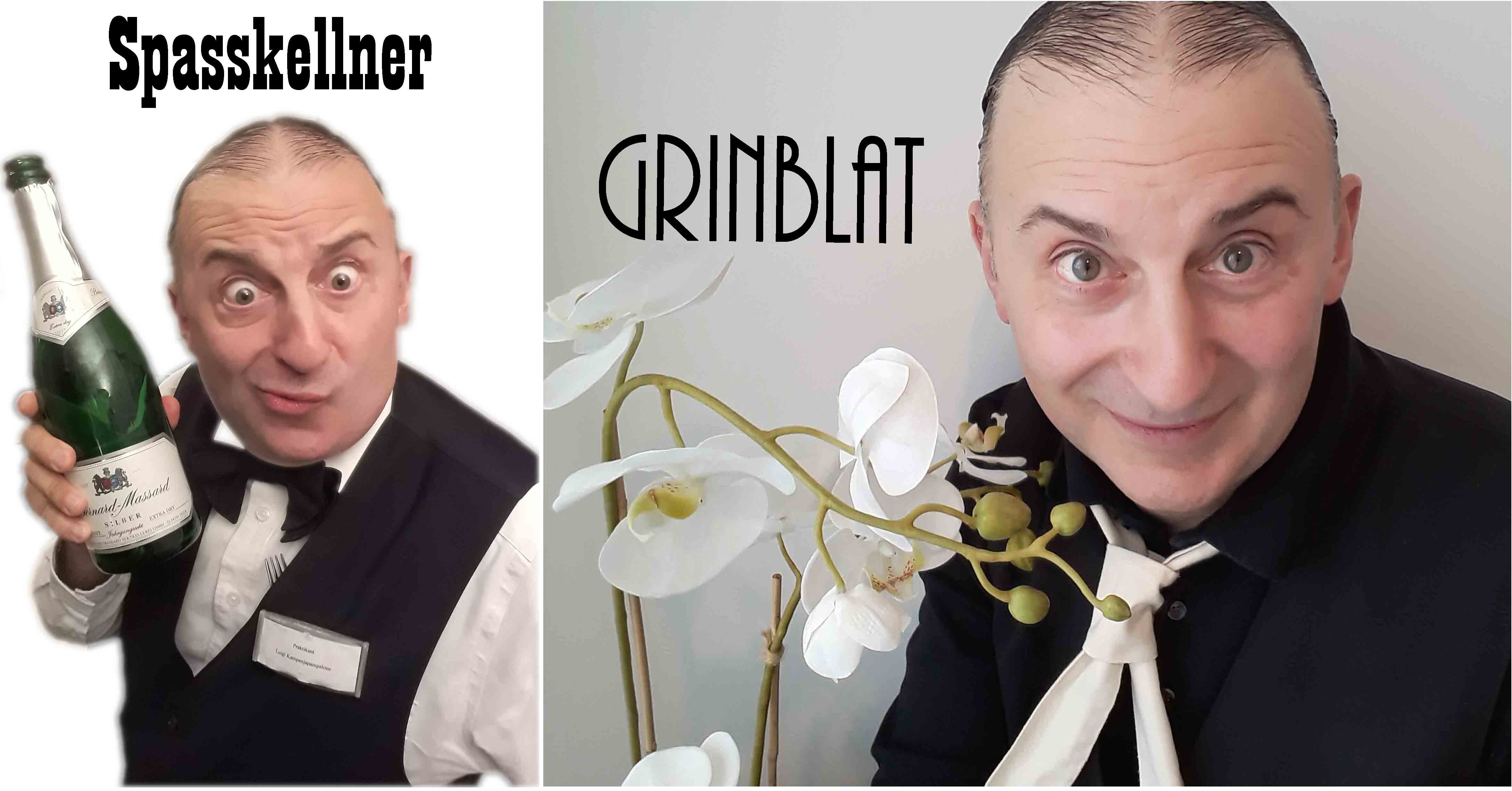 Comedykellner & Spasskellner Grinblat, - Comedykellner, Spasskellner, Showkellner